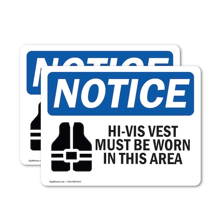 Signmission 18 in Height, 24 in Width, Vinyl Decal, Rectangle OS-2PACK-NS-D-1824-L-13513